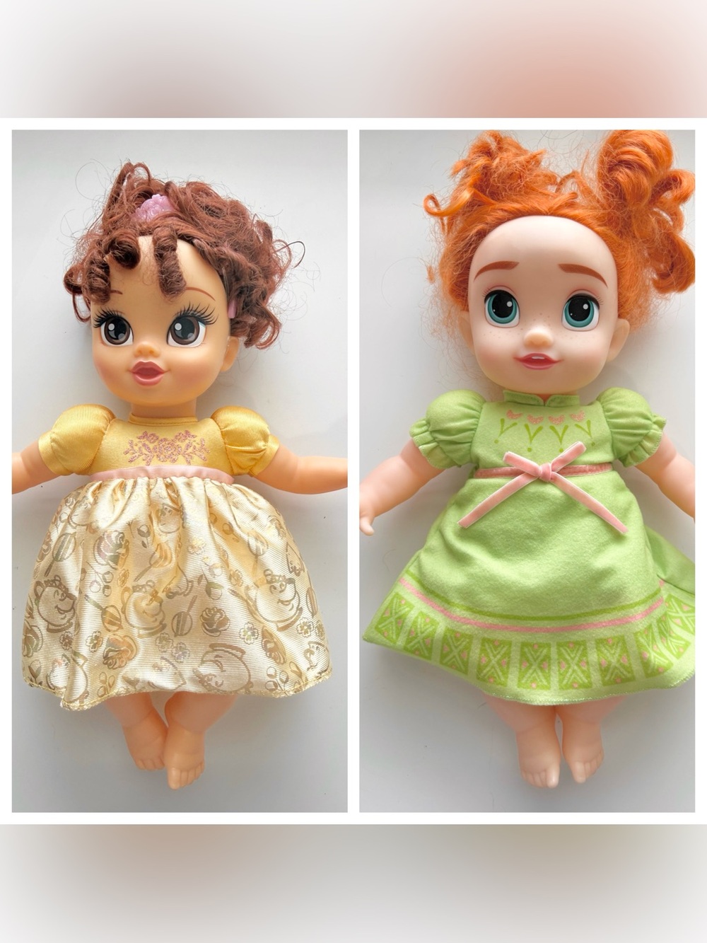 Disney Princess Baby Belle & Disney Frozen 2 Young Anna doll Bundle